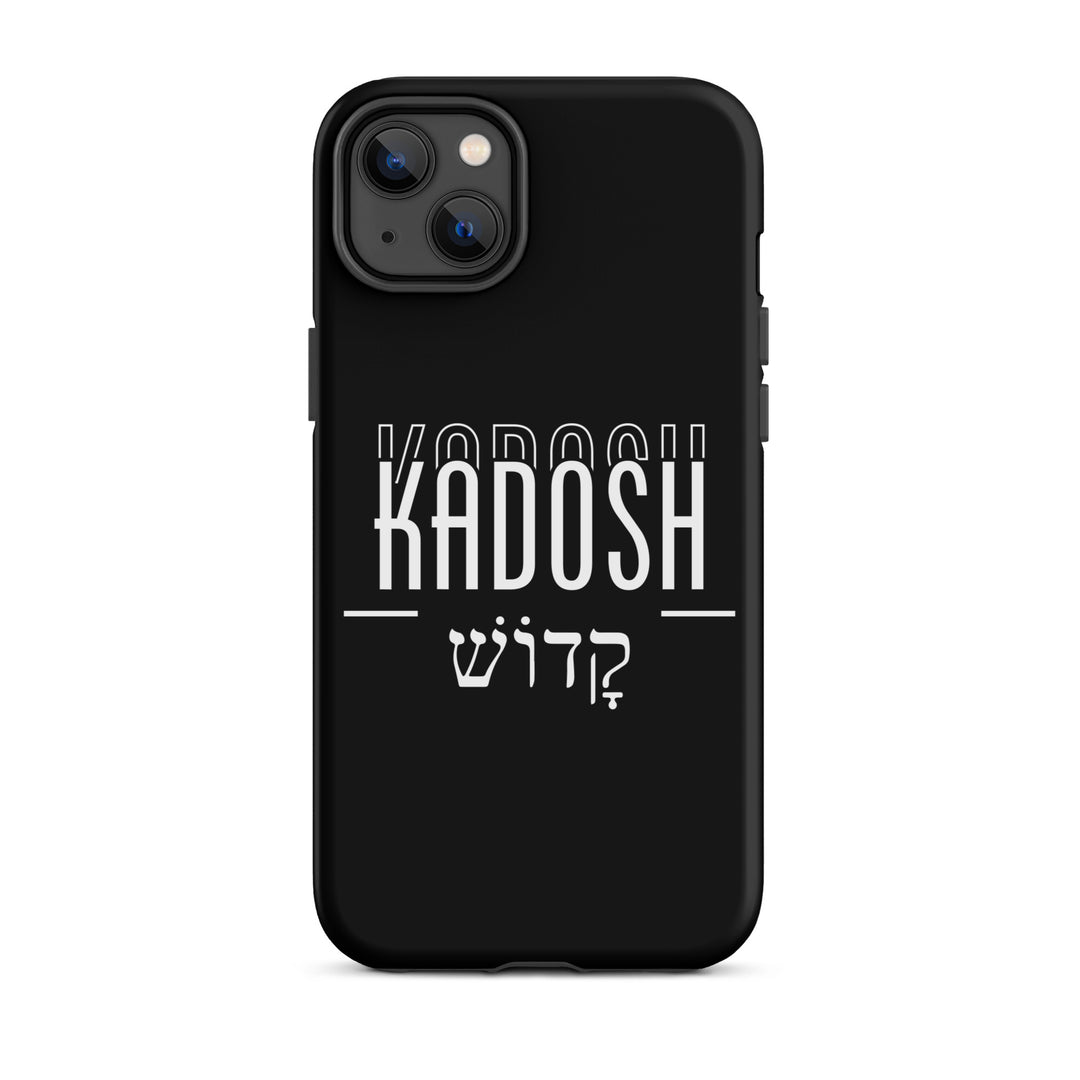 Christian Phone Case Kadosh Hebrew Black for iPhone® iPhone® Phone Cases Matte iPhone 14 Plus 