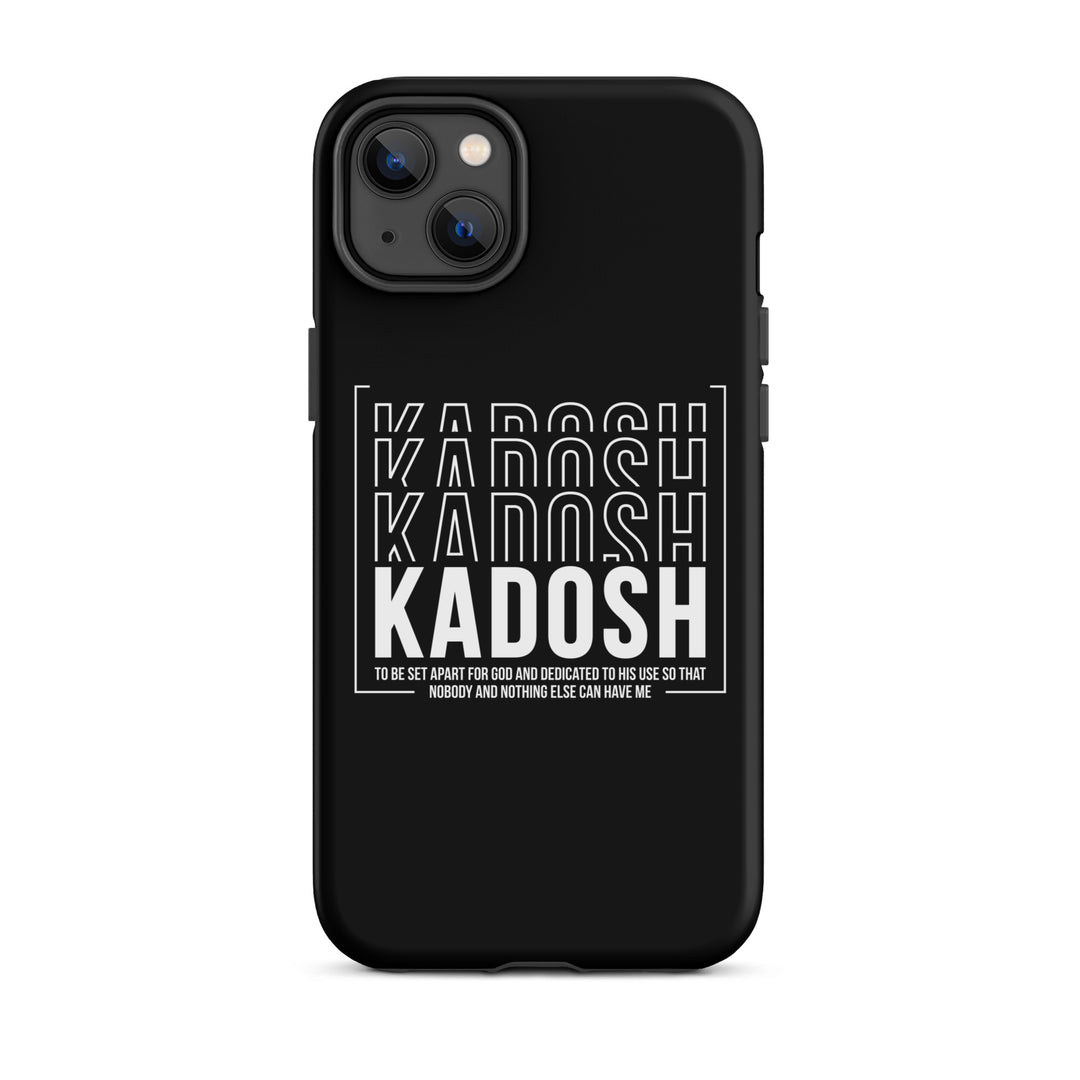 Christian Phone Case Kadosh Dedicated To His Use Black for iPhone® iPhone® Phone Cases Matte iPhone 14 Plus 