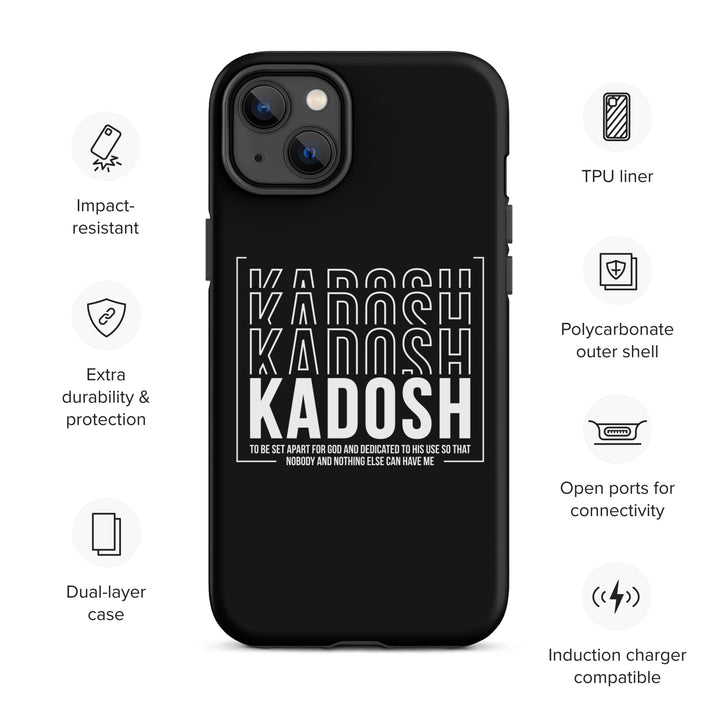 Christian Phone Case Kadosh Dedicated To His Use Black for iPhone® iPhone® Phone Cases   