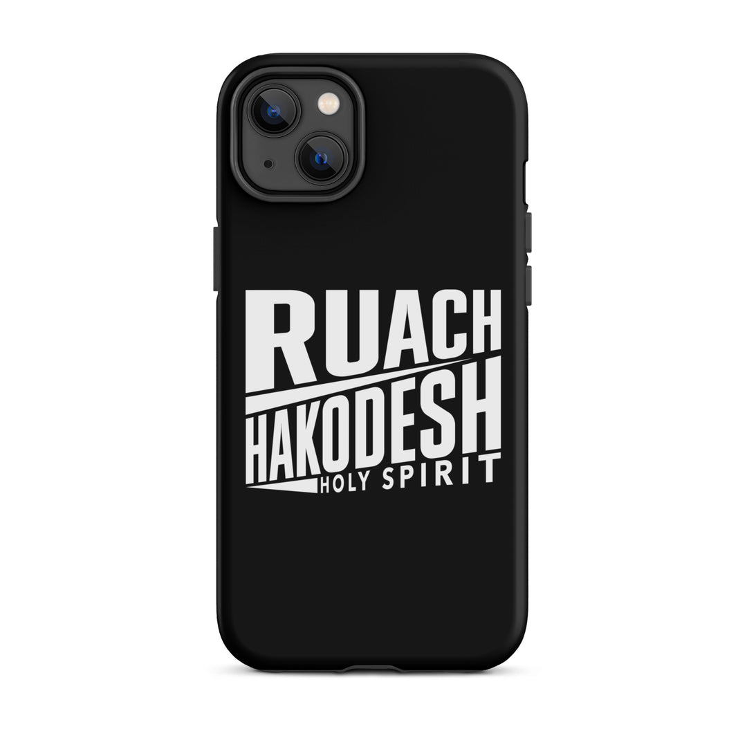 Christian Phone Case Ruach Hakodesh Holy Spirit Black for iPhone® iPhone® Phone Cases Matte iPhone 14 Plus 