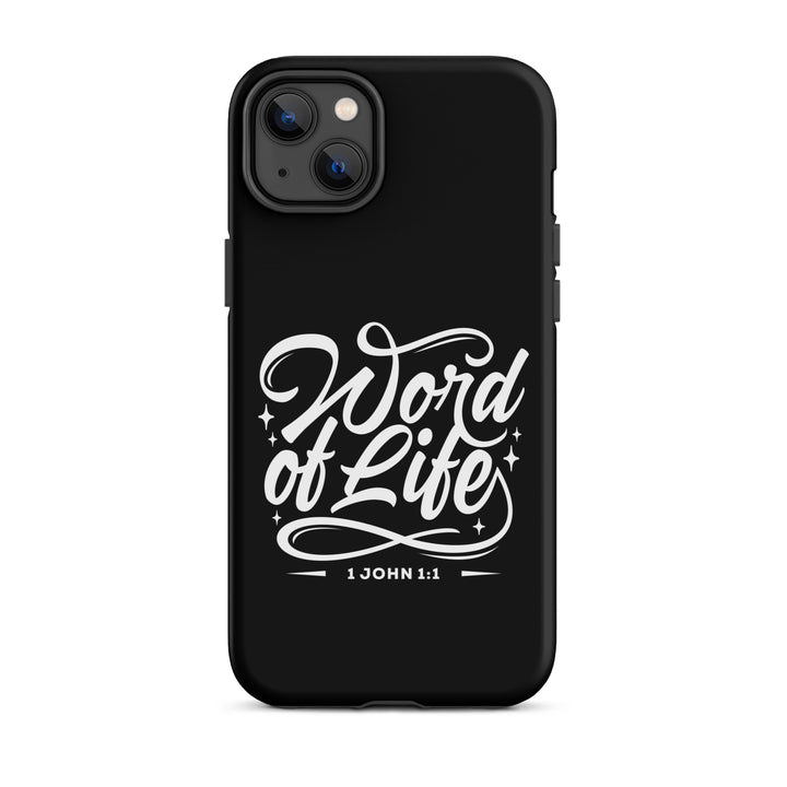 Christian Phone Case Word of Life Black for iPhone® iPhone® Phone Cases Matte iPhone 14 Plus 