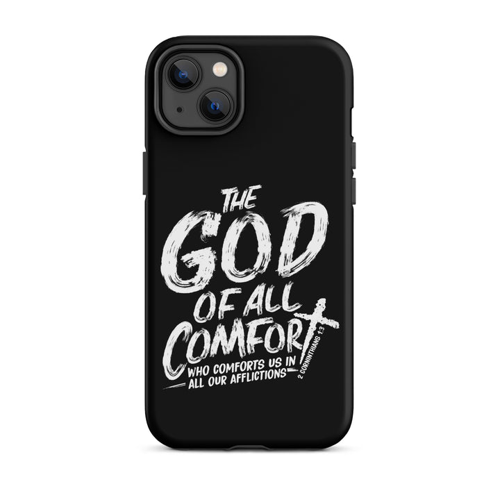 Christian Phone Case God of All Comfort Black for iPhone® iPhone® Phone Cases Matte iPhone 14 Plus 