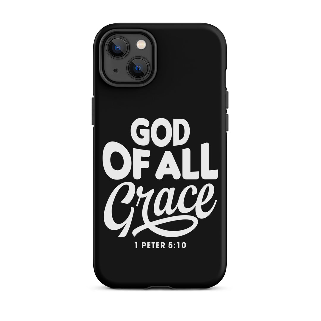 Christian Phone Case God of All Grace Black for iPhone® iPhone® Phone Cases Matte iPhone 14 Plus 