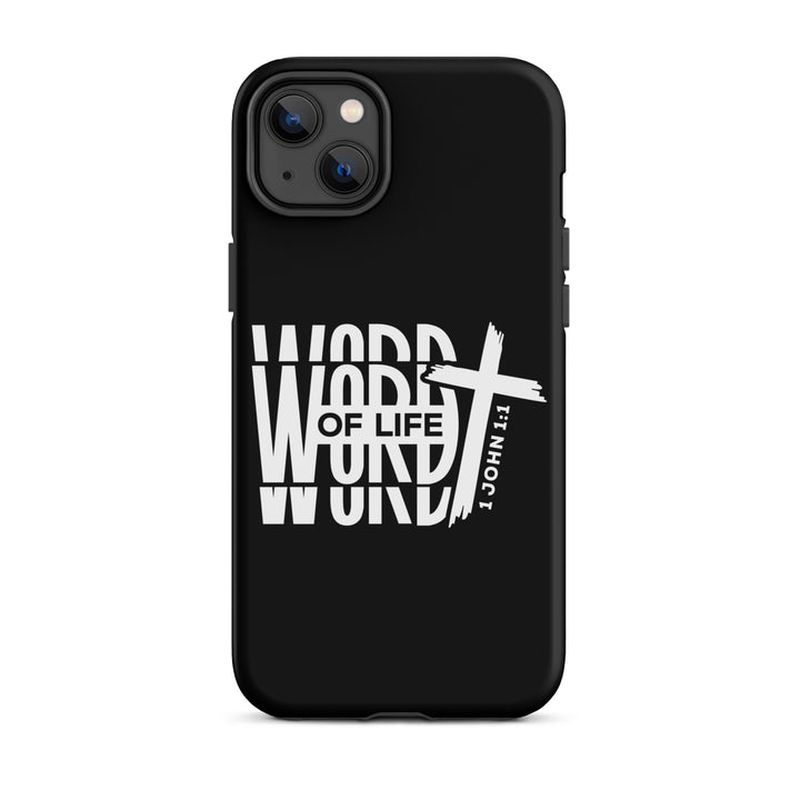 Christian Phone Case Word of Life Black for iPhone® iPhone® Phone Cases Matte iPhone 14 Plus 