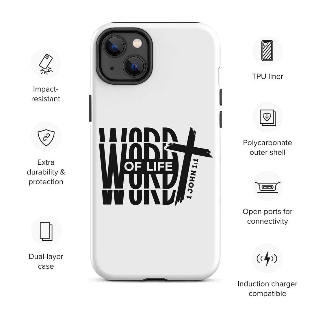 Christian Phone Case Word of Life White for iPhone® iPhone® Phone Cases   