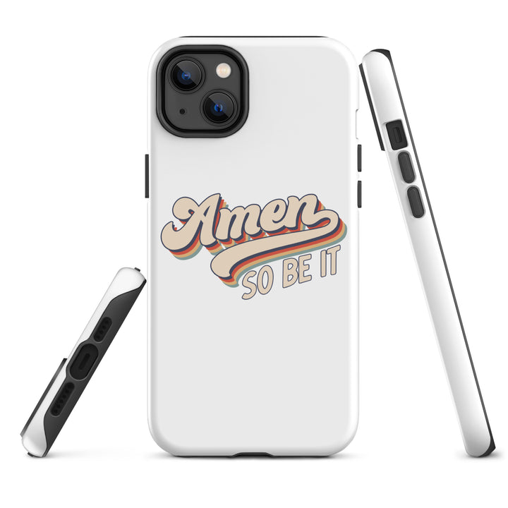 Christian Phone Case Amen So Be It White for iPhone® iPhone® Phone Cases   