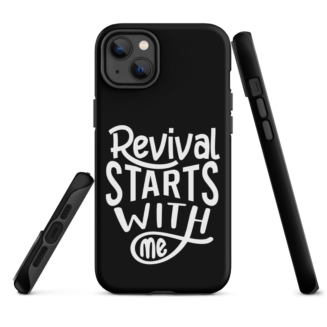 Christian Phone Case Revival Starts With Me Black for iPhone® iPhone® Phone Cases   