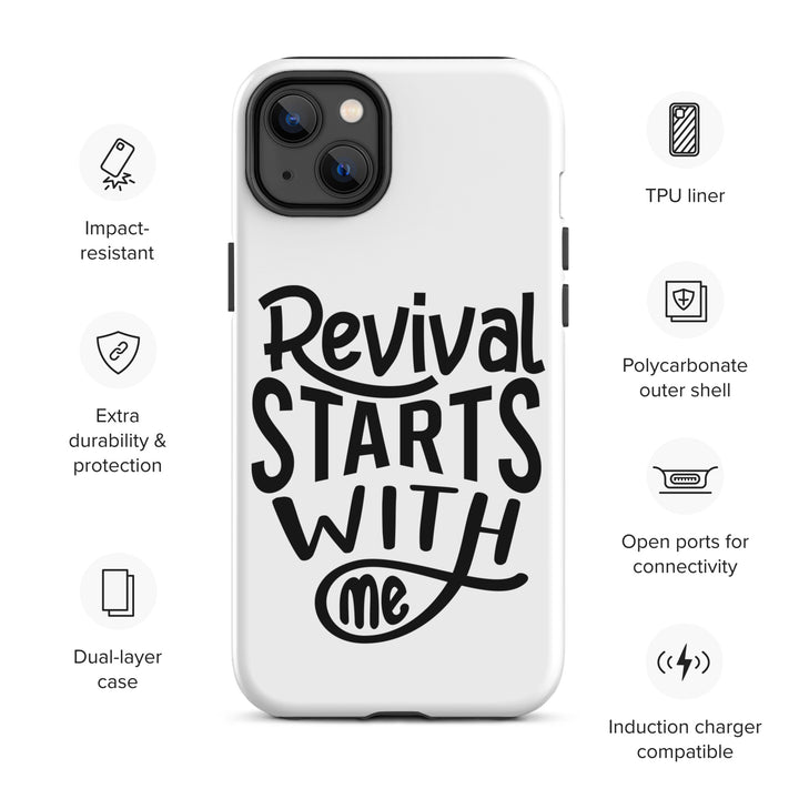 Christian Phone Case Revival Starts With Me White for iPhone® iPhone® Phone Cases   