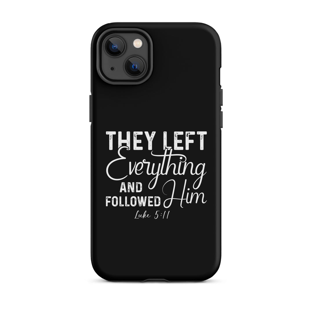 Christian Phone Case Left Everything Black for iPhone® iPhone® Phone Cases Matte iPhone 14 Plus 