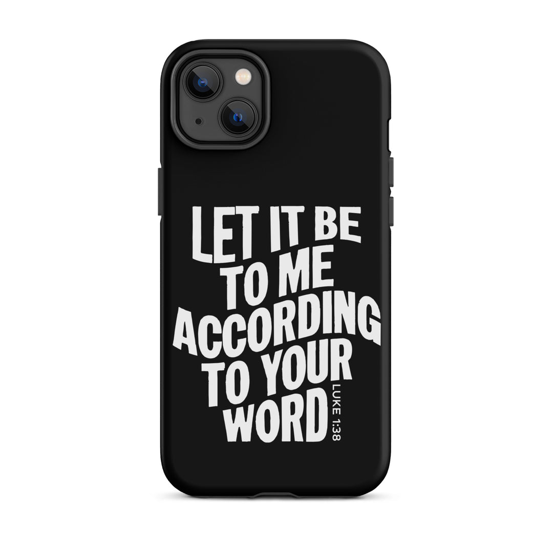 Christian Phone Case According To Your Word Black for iPhone® iPhone® Phone Cases   