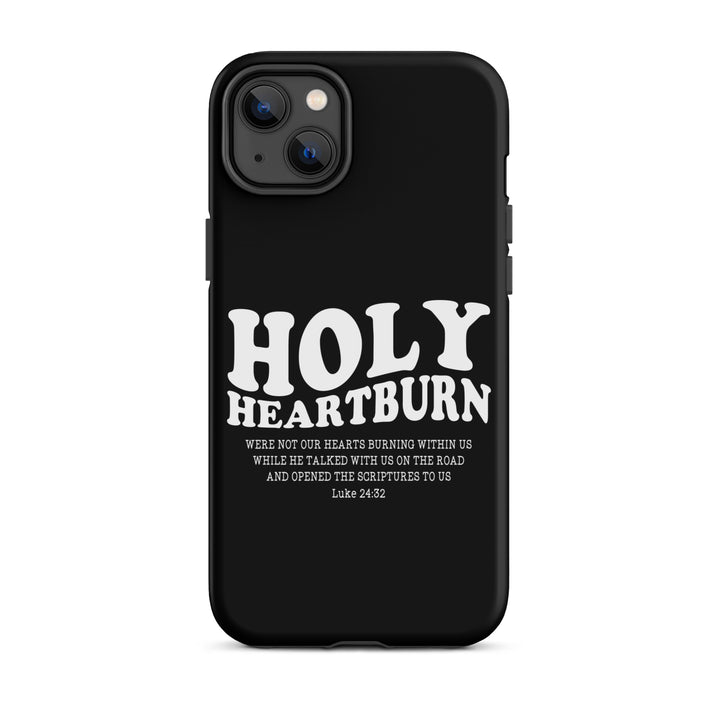 Christian Phone Case Holy Heartburn Black for iPhone® iPhone® Phone Cases Matte iPhone 14 Plus 