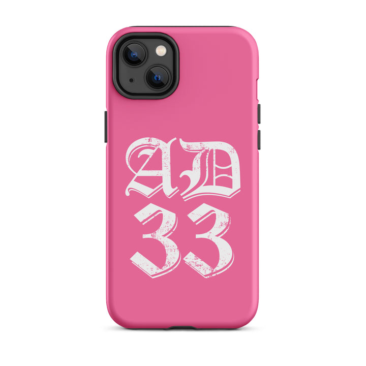 Christian Phone Case AD 33 Old English Pink for iPhone® iPhone® Phone Cases Matte iPhone 14 Plus 