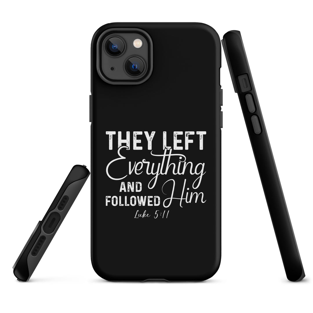 Christian Phone Case Left Everything Black for iPhone® iPhone® Phone Cases   