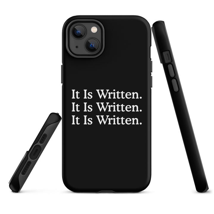 Christian Phone Case It Is Written Black for iPhone® iPhone® Phone Cases   