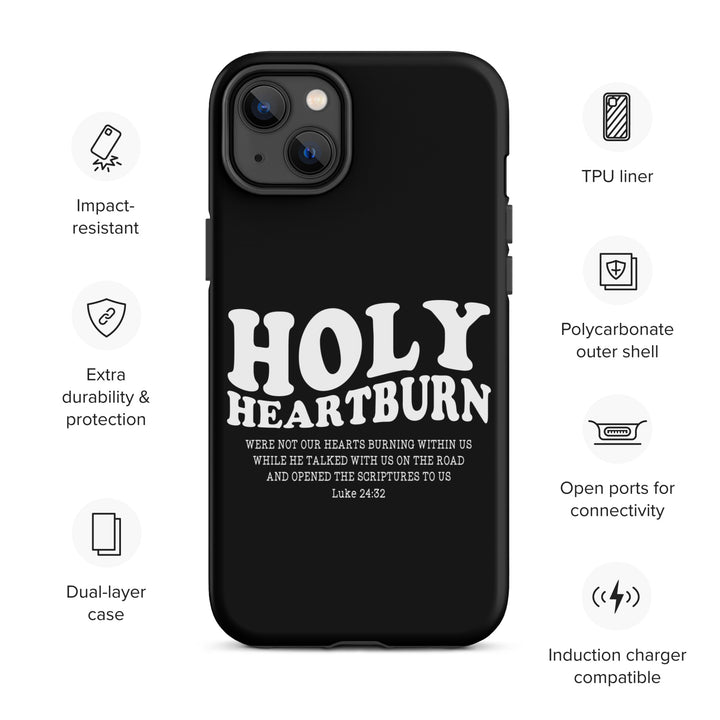 Christian Phone Case Holy Heartburn Black for iPhone® iPhone® Phone Cases   