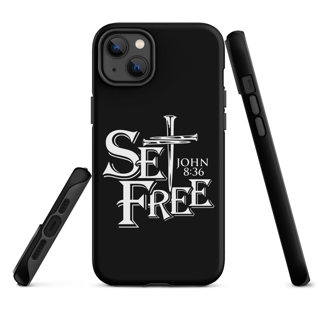 Christian Phone Case Set Free Black for iPhone® iPhone® Phone Cases   