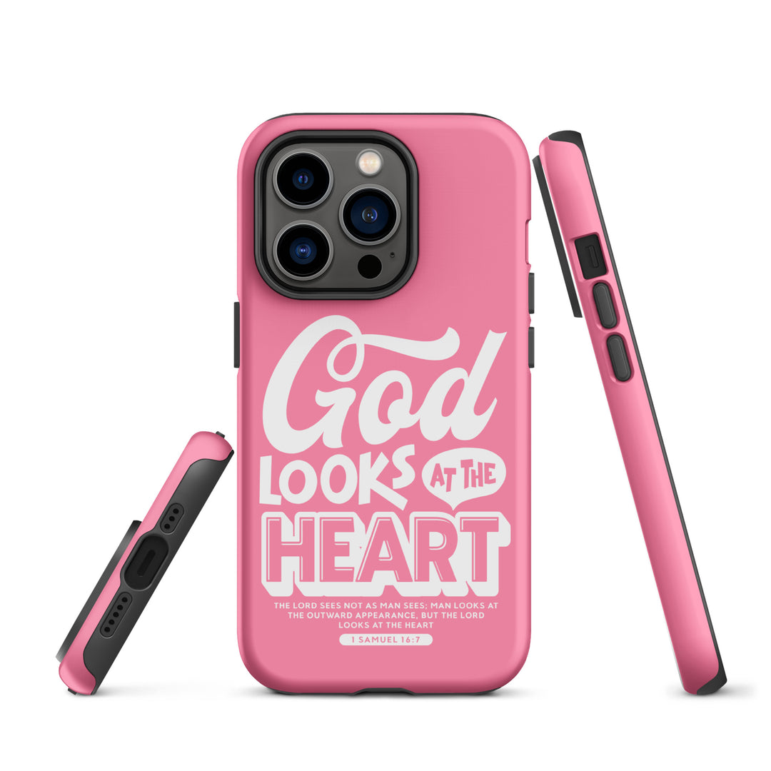 Christian Phone Case God Looks At Heart for iPhone® iPhone® Phone Cases   