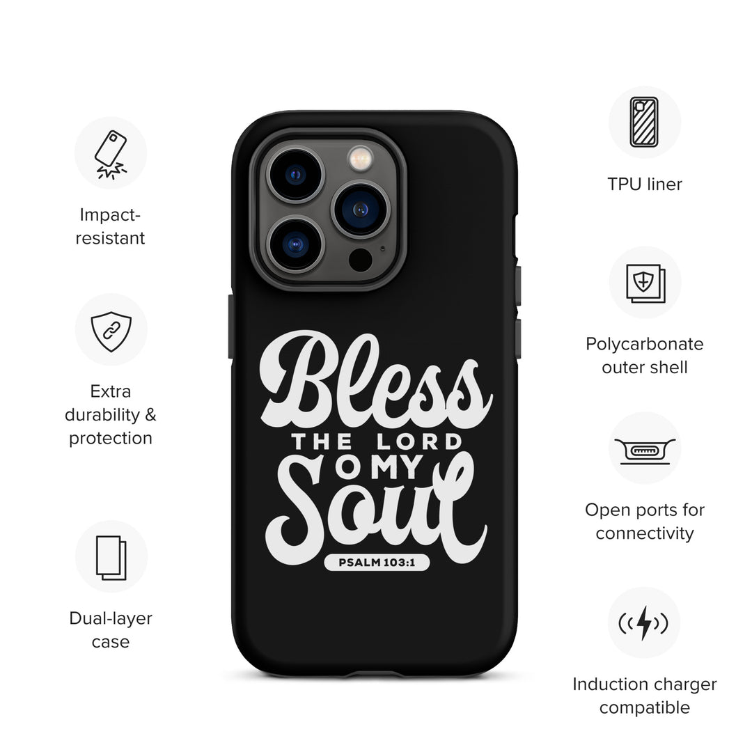 Christian Phone Case Bless The Lord Tough for iPhone® iPhone® Phone Cases   