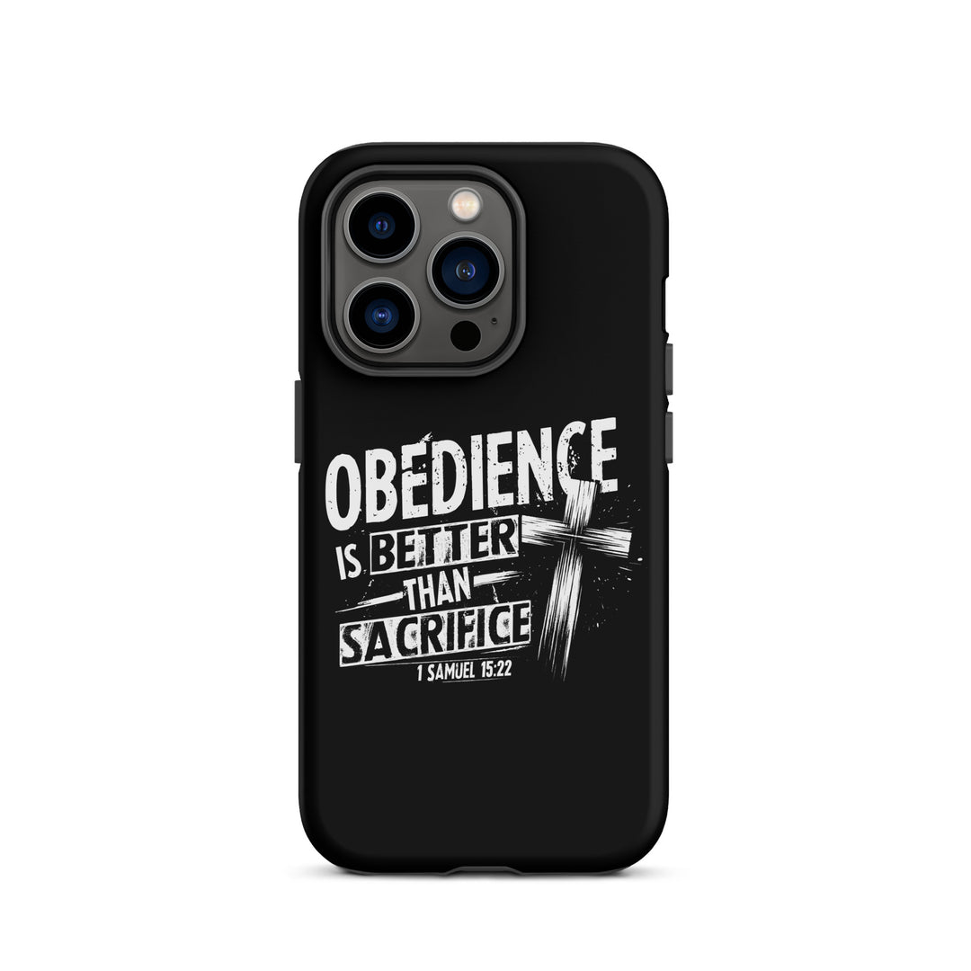 Christian Phone Case Obedience Is Better for iPhone® iPhone® Phone Cases Matte iPhone 14 Pro 