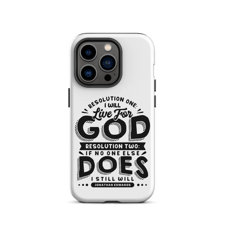 Christian Phone Case Live For God White for iPhone® iPhone® Phone Cases Matte iPhone 14 Pro 