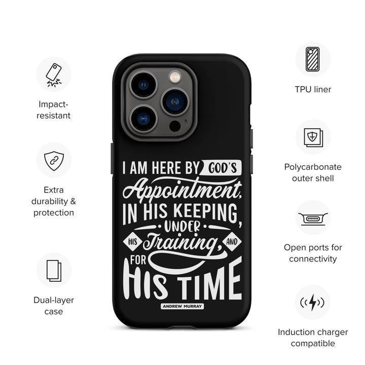 Christian Phone Case His Time Black for iPhone® iPhone® Phone Cases   