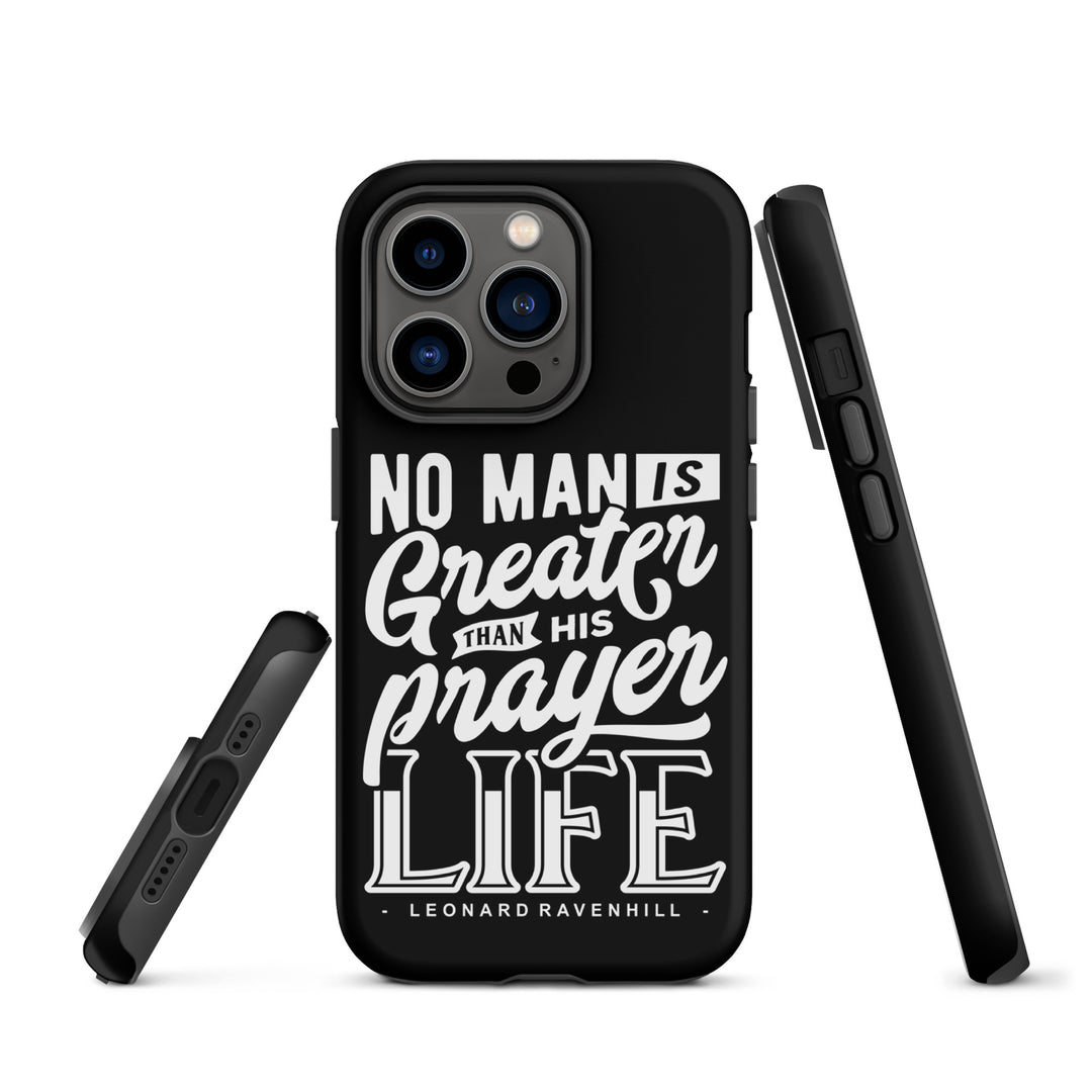 Christian Phone Case Prayer Life Black for iPhone® iPhone® Phone Cases   