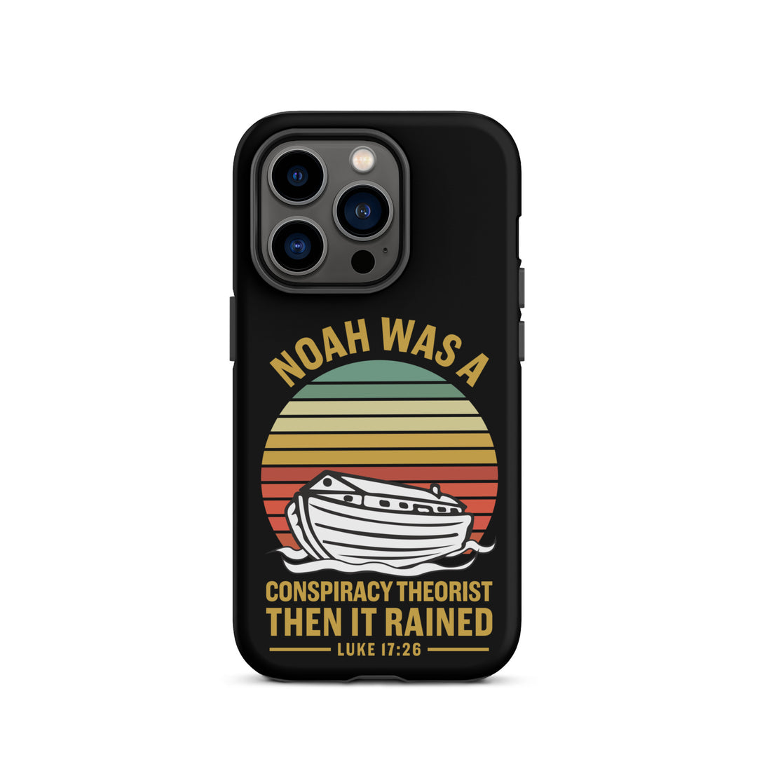 Christian Phone Case Noah Conspiracy Black for iPhone® iPhone® Phone Cases Matte iPhone 14 Pro 