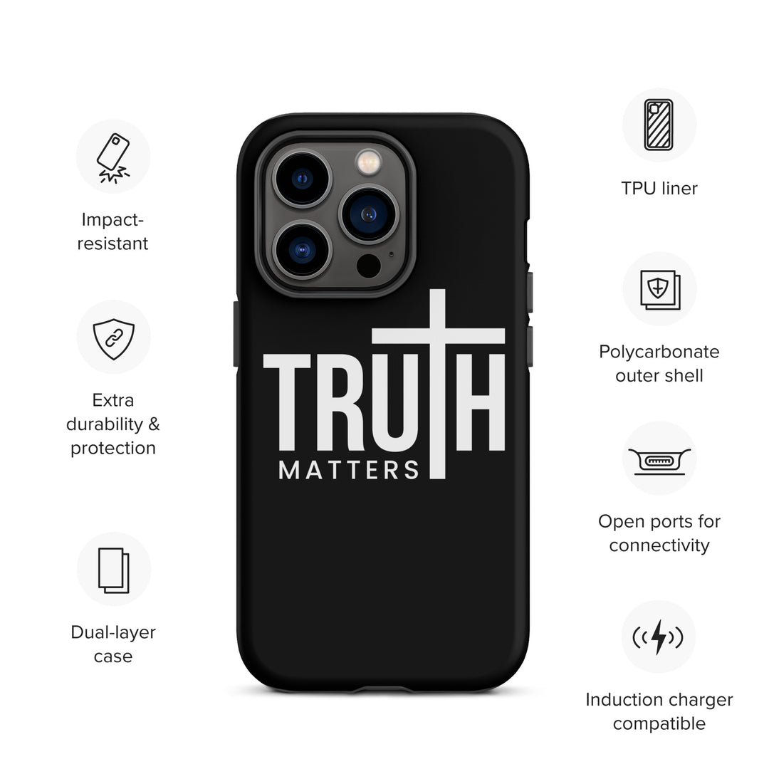 Christian Phone Case Truth Matters Black for iPhone® iPhone® Phone Cases   