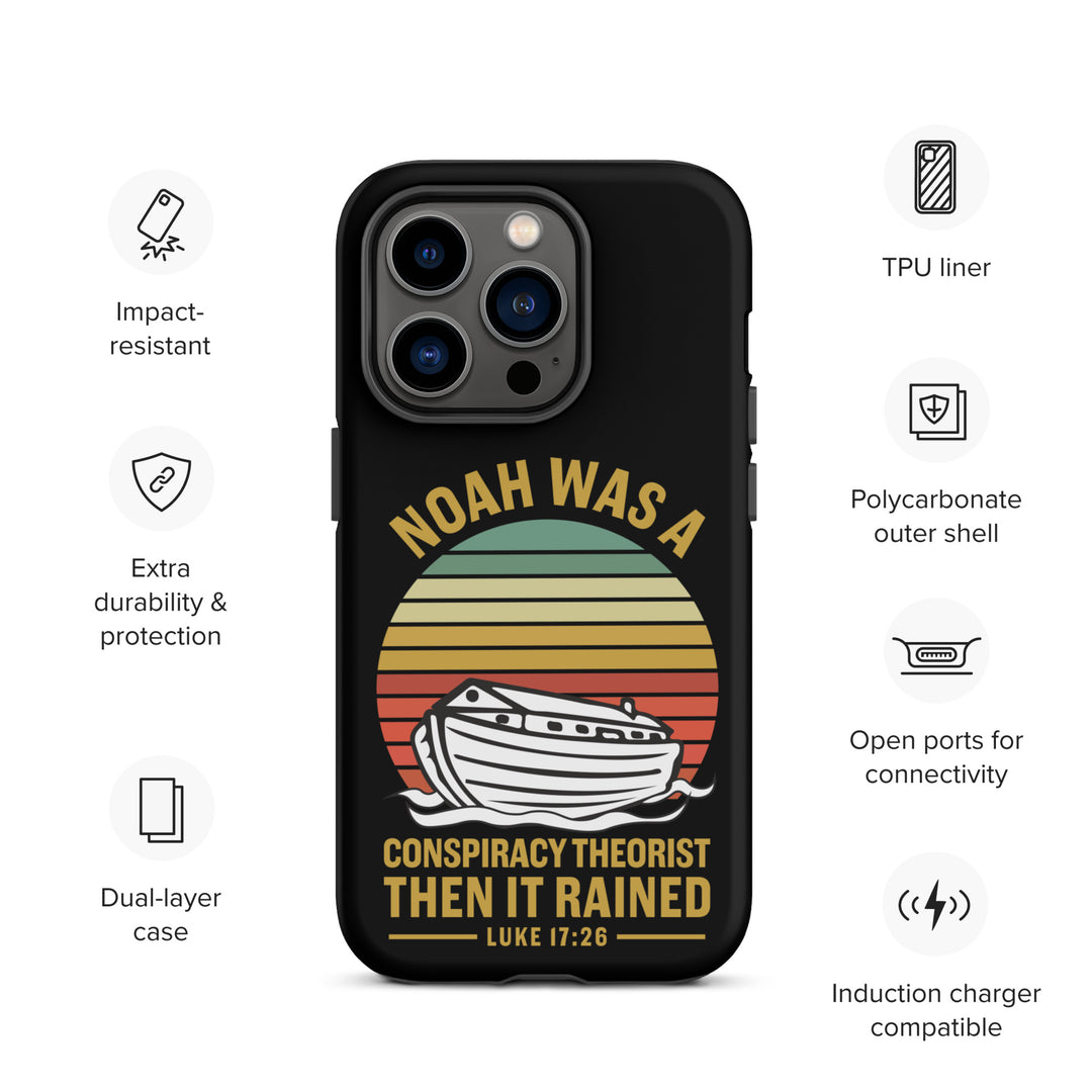 Christian Phone Case Noah Conspiracy Black for iPhone® iPhone® Phone Cases   