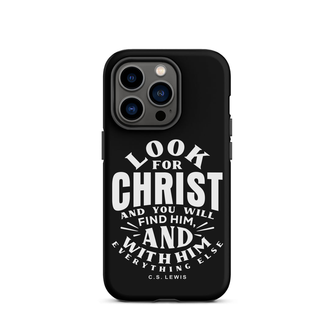 Christian Phone Case Look For Christ Black for iPhone® iPhone® Phone Cases Matte iPhone 14 Pro 