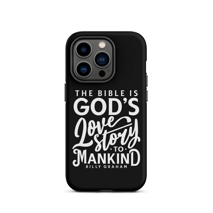 Christian Phone Case God's Love Story Black for iPhone® iPhone® Phone Cases Matte iPhone 14 Pro 