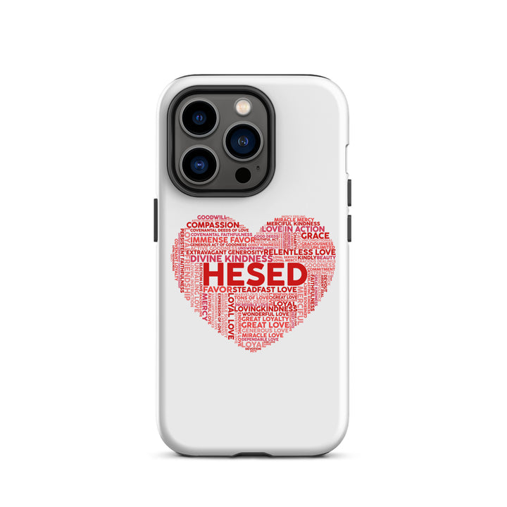 Christian Phone Case Hesed Heart White for iPhone® iPhone® Phone Cases Matte iPhone 14 Pro 