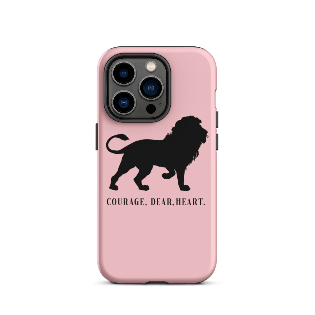 Christian Phone Case Courage Dear Heart Pink for iPhone® iPhone® Phone Cases Matte iPhone 14 Pro 