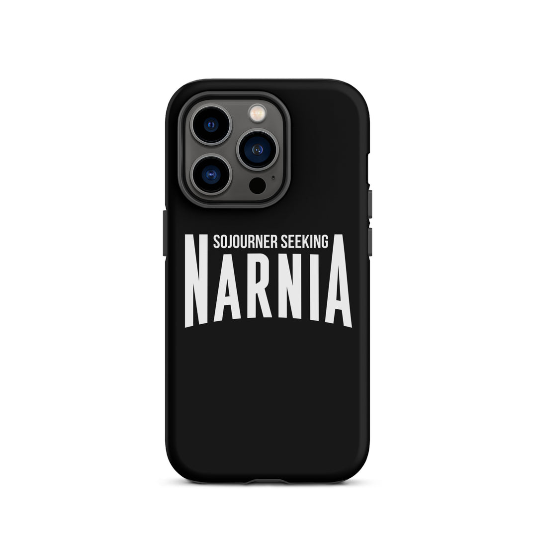 Christian Phone Case Sojourner Seeking Narnia Black for iPhone® iPhone® Phone Cases Matte iPhone 14 Pro 