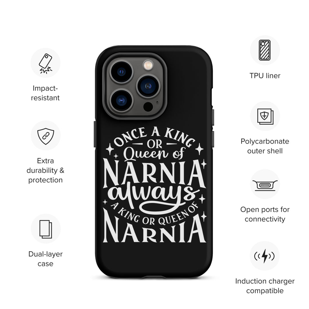 Christian Phone Case King or Queen Narnia Black for iPhone® iPhone® Phone Cases   