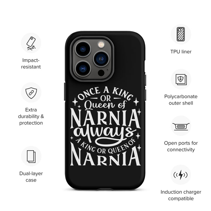 Christian Phone Case King or Queen Narnia Black for iPhone® iPhone® Phone Cases   