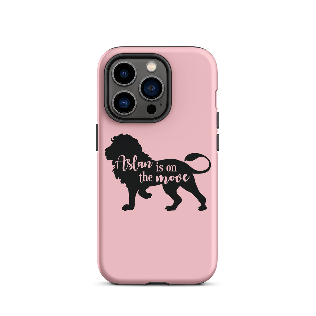 Christian Phone Case Aslan Is On Move Pink for iPhone® iPhone® Phone Cases Matte iPhone 14 Pro 