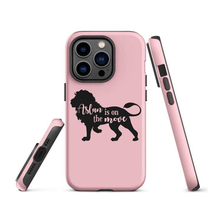 Christian Phone Case Aslan Is On Move Pink for iPhone® iPhone® Phone Cases   