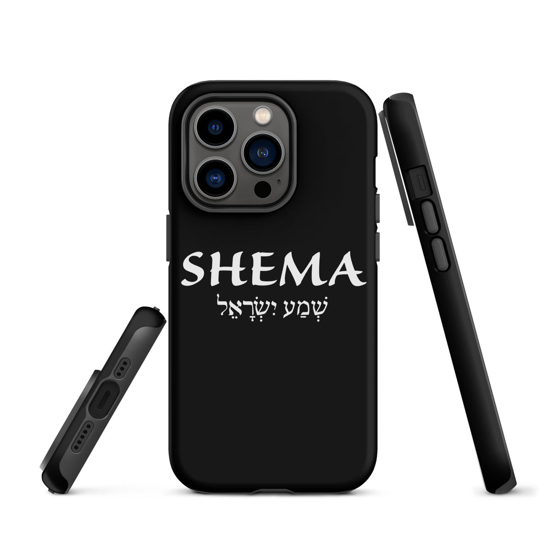 Christian Phone Case Shema Hebrew Black for iPhone® iPhone® Phone Cases   