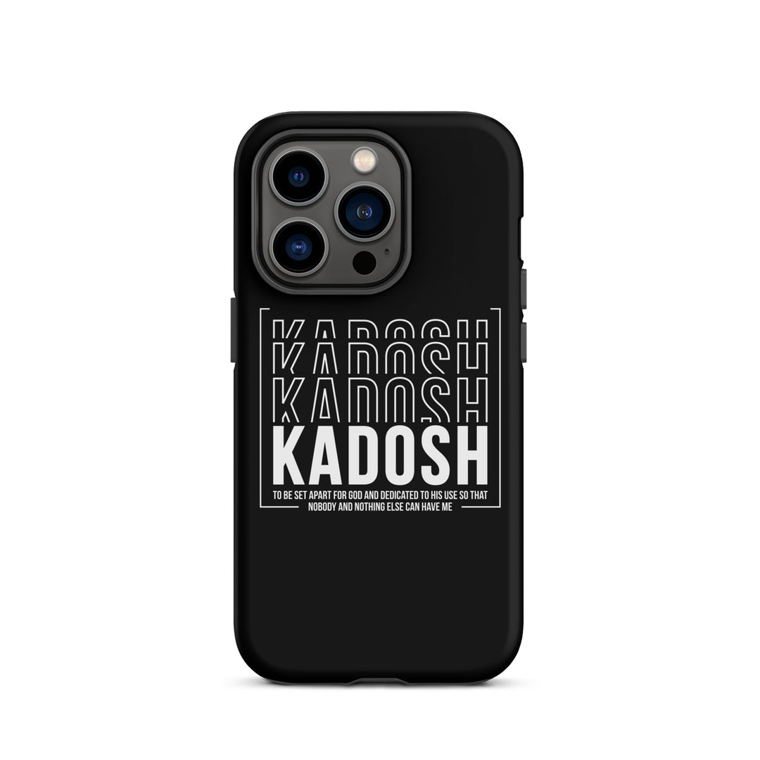 Christian Phone Case Kadosh Dedicated To His Use Black for iPhone® iPhone® Phone Cases Matte iPhone 14 Pro 