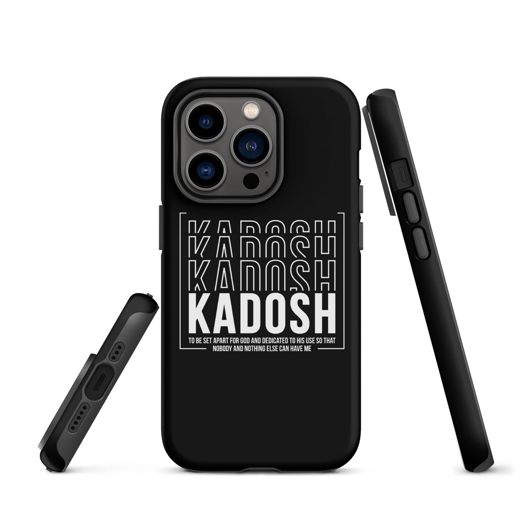 Christian Phone Case Kadosh Dedicated To His Use Black for iPhone® iPhone® Phone Cases   