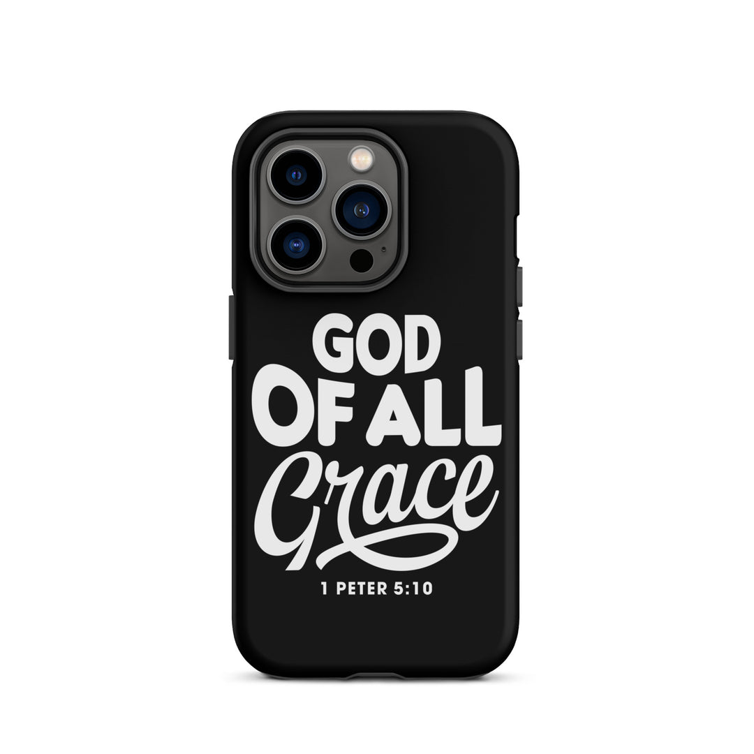 Christian Phone Case God of All Grace Black for iPhone® iPhone® Phone Cases Matte iPhone 14 Pro 