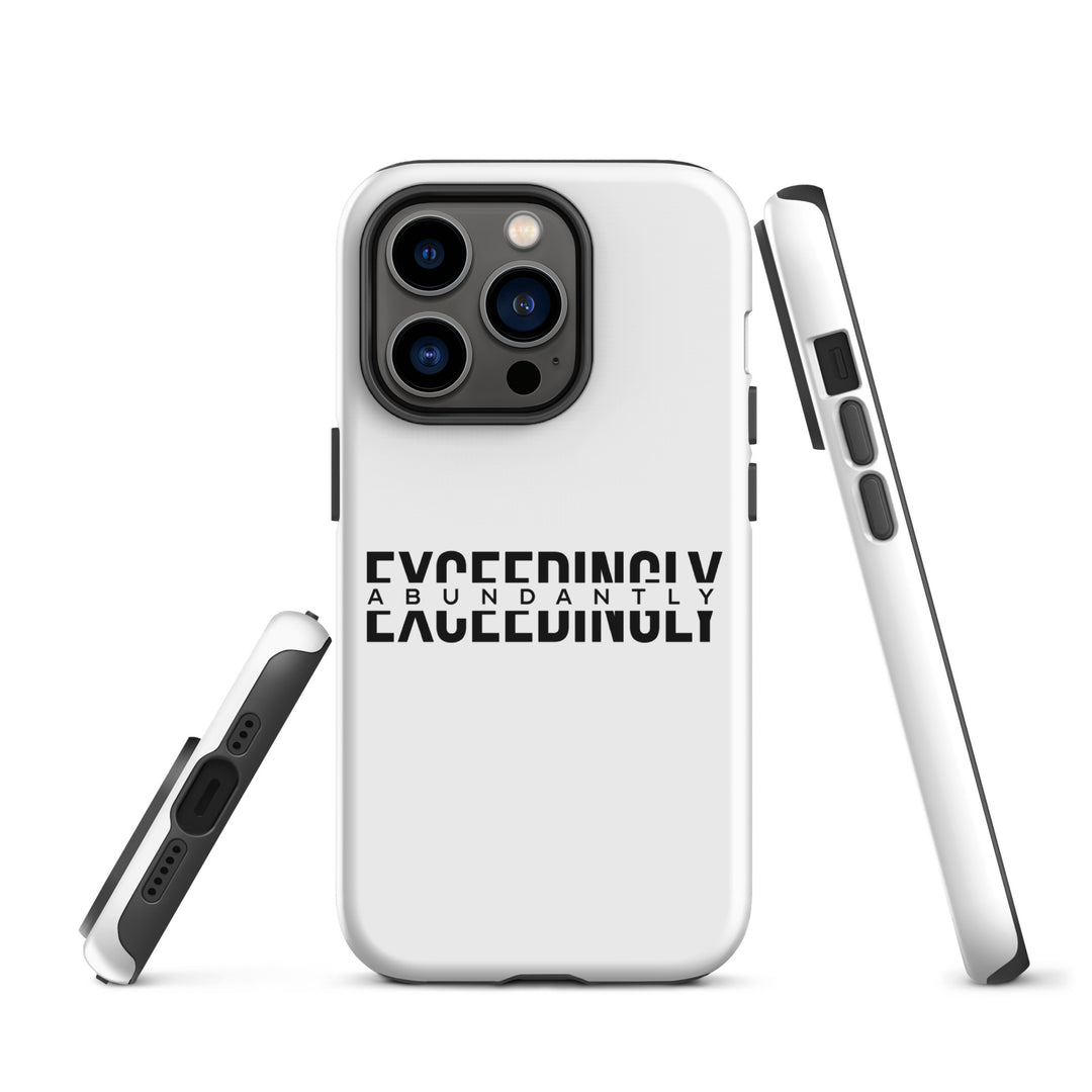 Christian Phone Case Exceedingly Abundantly White for iPhone® iPhone® Phone Cases   