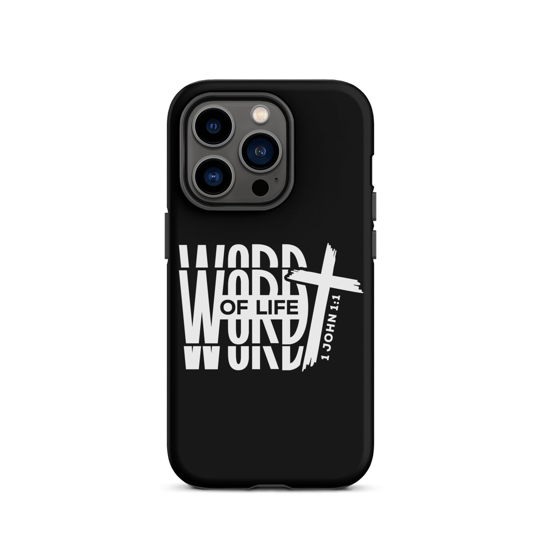 Christian Phone Case Word of Life Black for iPhone® iPhone® Phone Cases Matte iPhone 14 Pro 