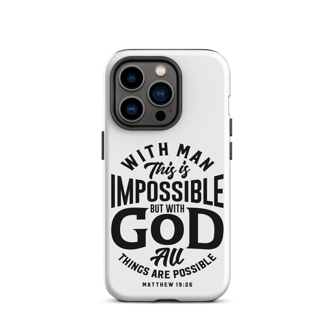 Christian Phone Case All Things Possible White for iPhone® iPhone® Phone Cases Matte iPhone 14 Pro 