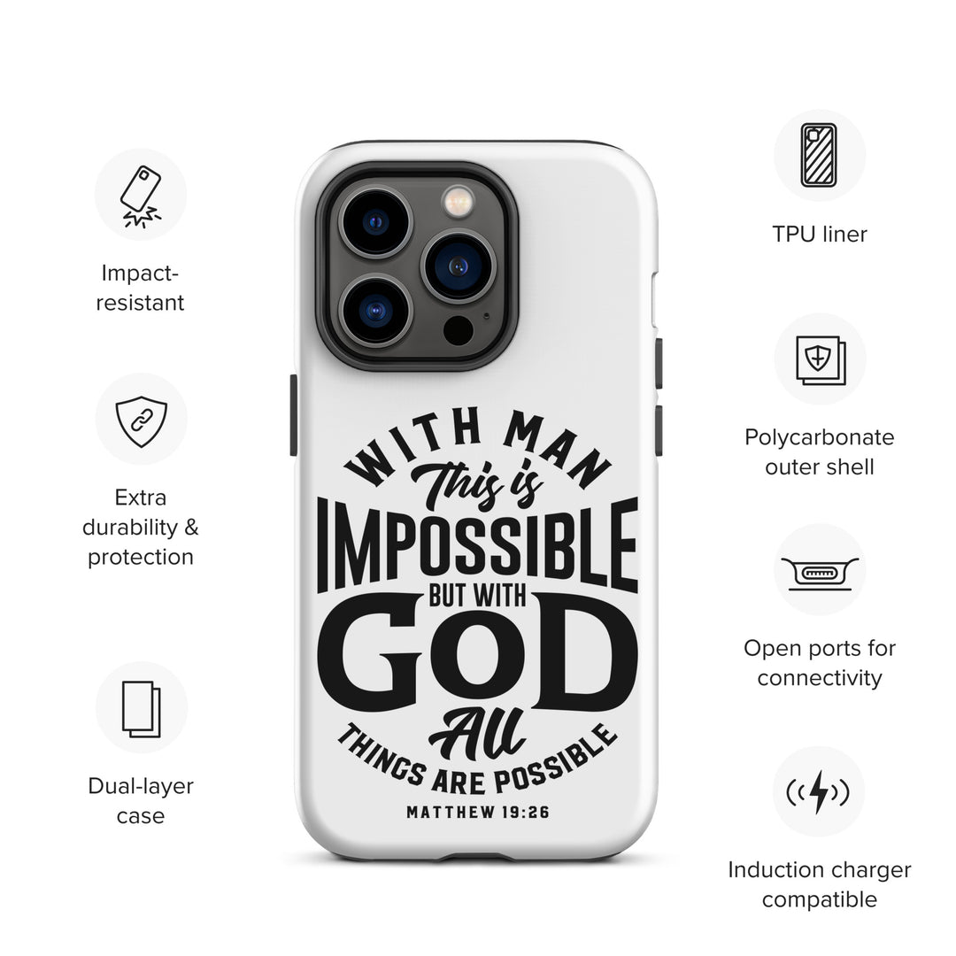 Christian Phone Case All Things Possible White for iPhone® iPhone® Phone Cases   