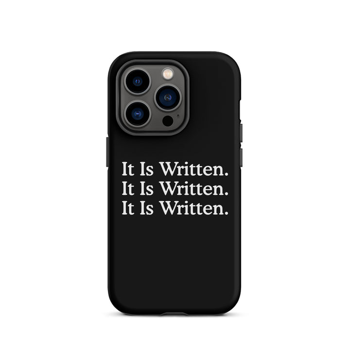 Christian Phone Case It Is Written Black for iPhone® iPhone® Phone Cases Matte iPhone 14 Pro 