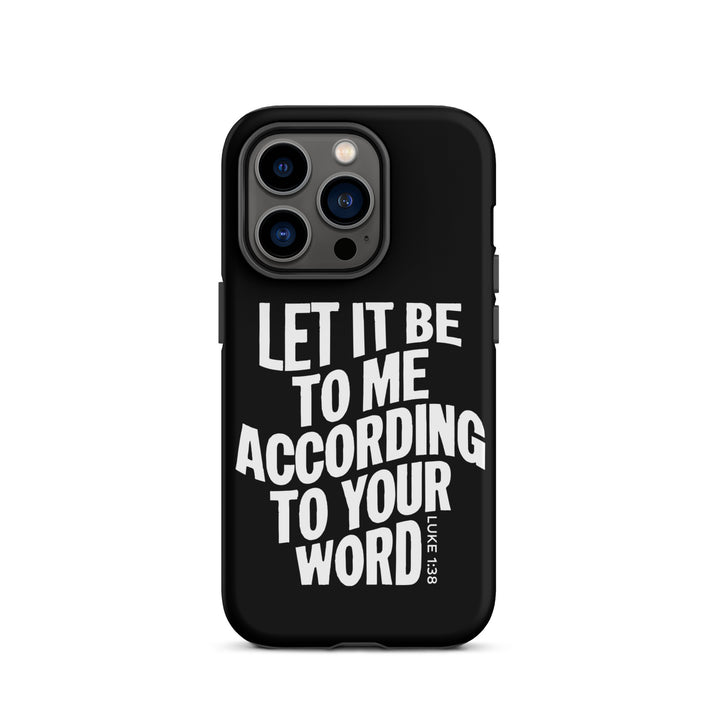 Christian Phone Case According To Your Word Black for iPhone® iPhone® Phone Cases   