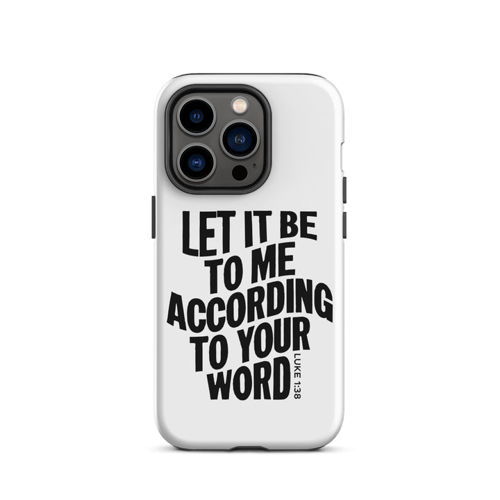 Christian Phone Case According To Your Word White for iPhone® iPhone® Phone Cases Matte iPhone 14 Pro 