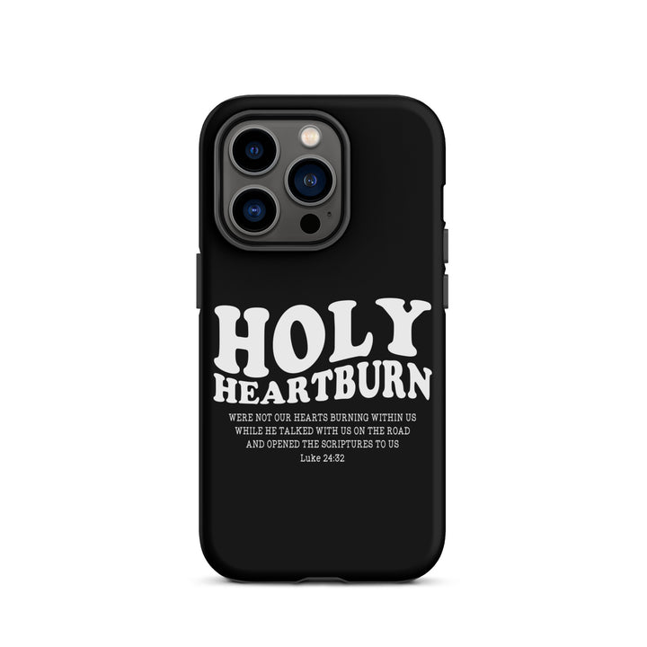 Christian Phone Case Holy Heartburn Black for iPhone® iPhone® Phone Cases Matte iPhone 14 Pro 